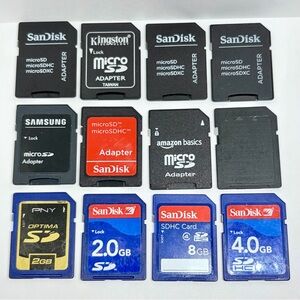 Micro SD Adapter / Camera Memory Card lot Samsung Sandisk Kingston PNY Storage